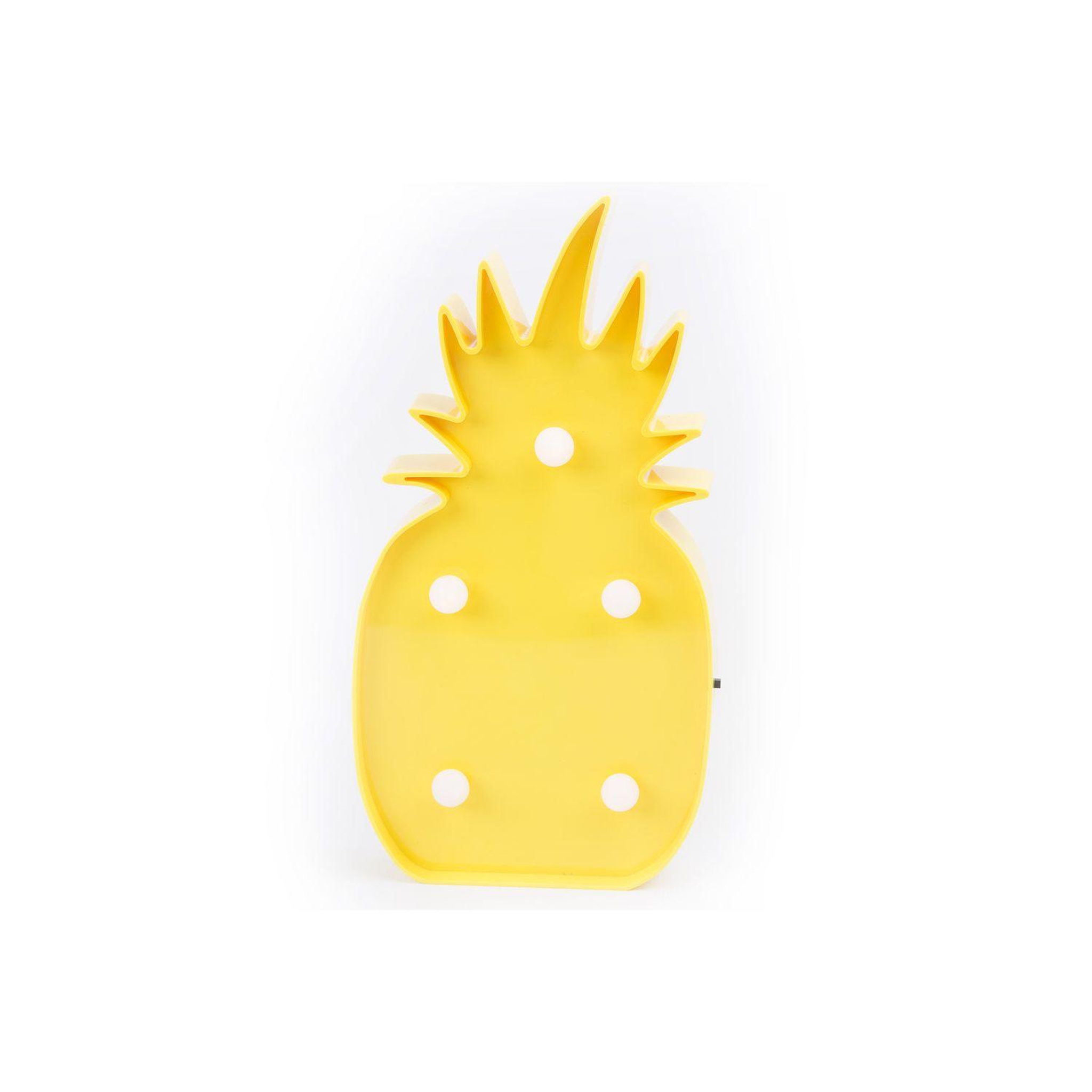 HEART OF THE HOME Ananas décoration led - 13 x h. 25 cm - jaune