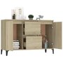 Voir la diapositive 3 : VIDAXL Buffet chene sonoma 104x35x70 cm bois d'ingenierie