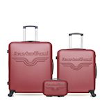 AMERICAN TRAVEL AMERICAN TRAVEL - Lot de 3 - Valise grand format, valise weekend et vanity CHELSEA. Coloris disponibles : Noir, Beige, Rose