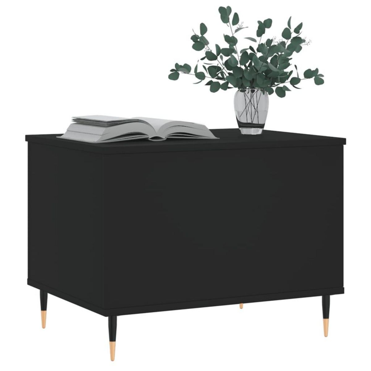 VIDAXL Table basse Noir 60x44,5x45 cm Bois d'ingenierie