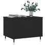 Voir la diapositive 3 : VIDAXL Table basse Noir 60x44,5x45 cm Bois d'ingenierie