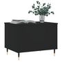 Voir la diapositive 3 : VIDAXL Table basse Noir 60x44,5x45 cm Bois d'ingenierie