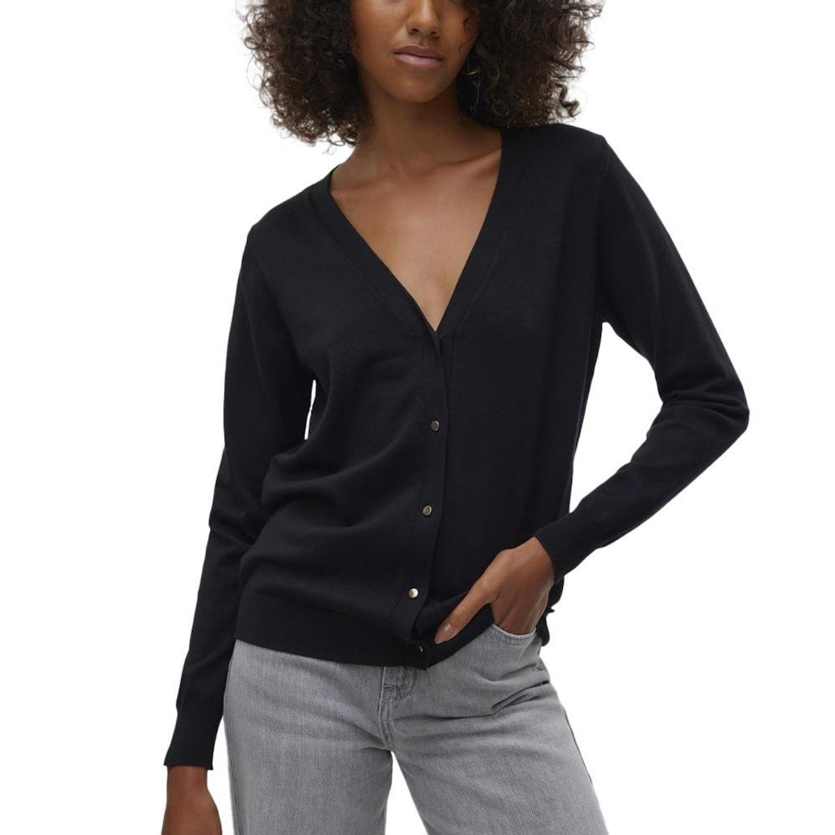 Vero Moda Gilet  Femme Vero Moda Silje V neck Cardigan Moonbeam