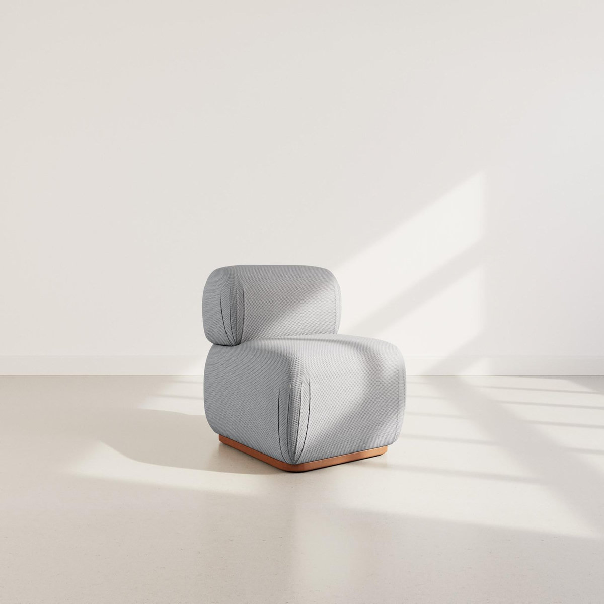 LISA DESIGN Penelope - module d'assise en velours texturé