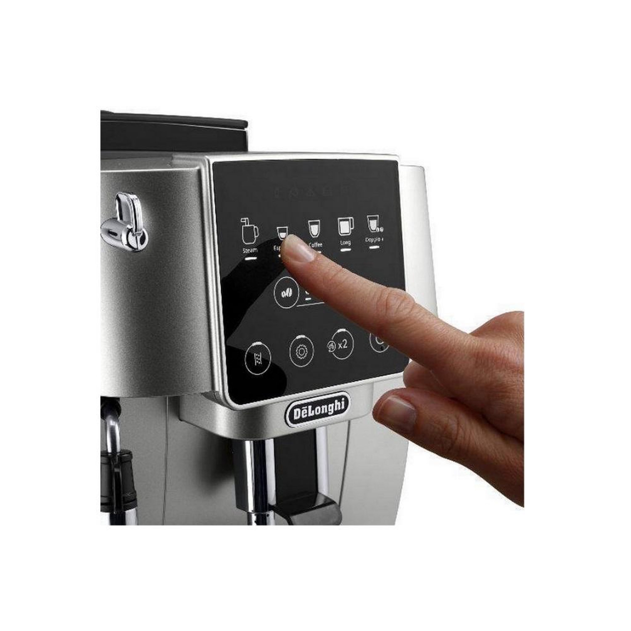 Voir la diapositive 4 : DELONGHI Machine à expresso avec broyeur 15 bars silver/inox. - ecam220.31.ssb