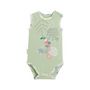 Voir la diapositive 4 : Petit Béguin Lot de 2 bodies bébé sans manches Moka
