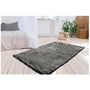 Voir la diapositive 4 : Paris Prix Tapis Imitation Fourrure à Poils Longs  Tender  Anthracite