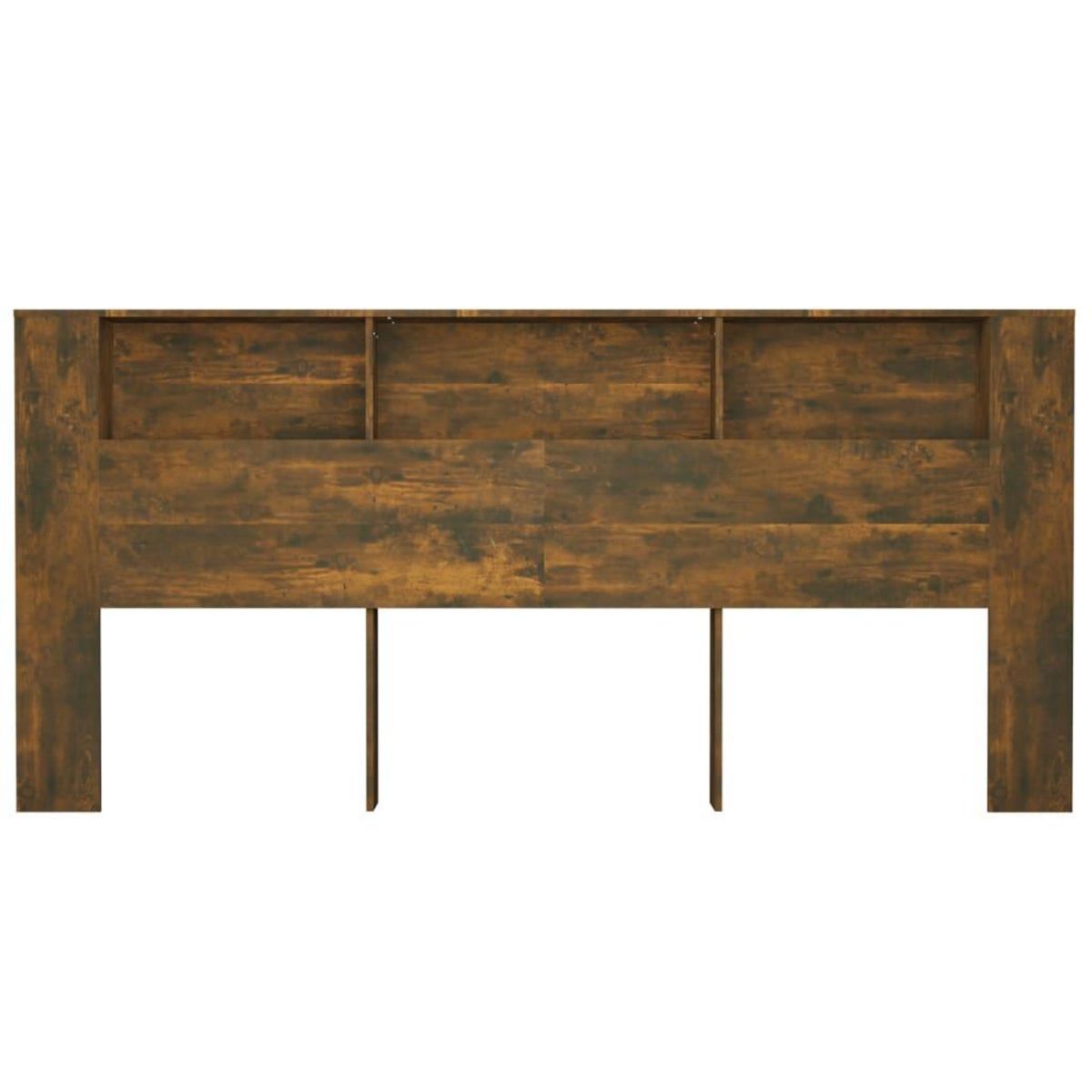 VIDAXL Armoire de tete de lit Chene fume 220x18,5x104,5 cm