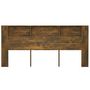 Voir la diapositive 4 : VIDAXL Armoire de tete de lit Chene fume 220x18,5x104,5 cm