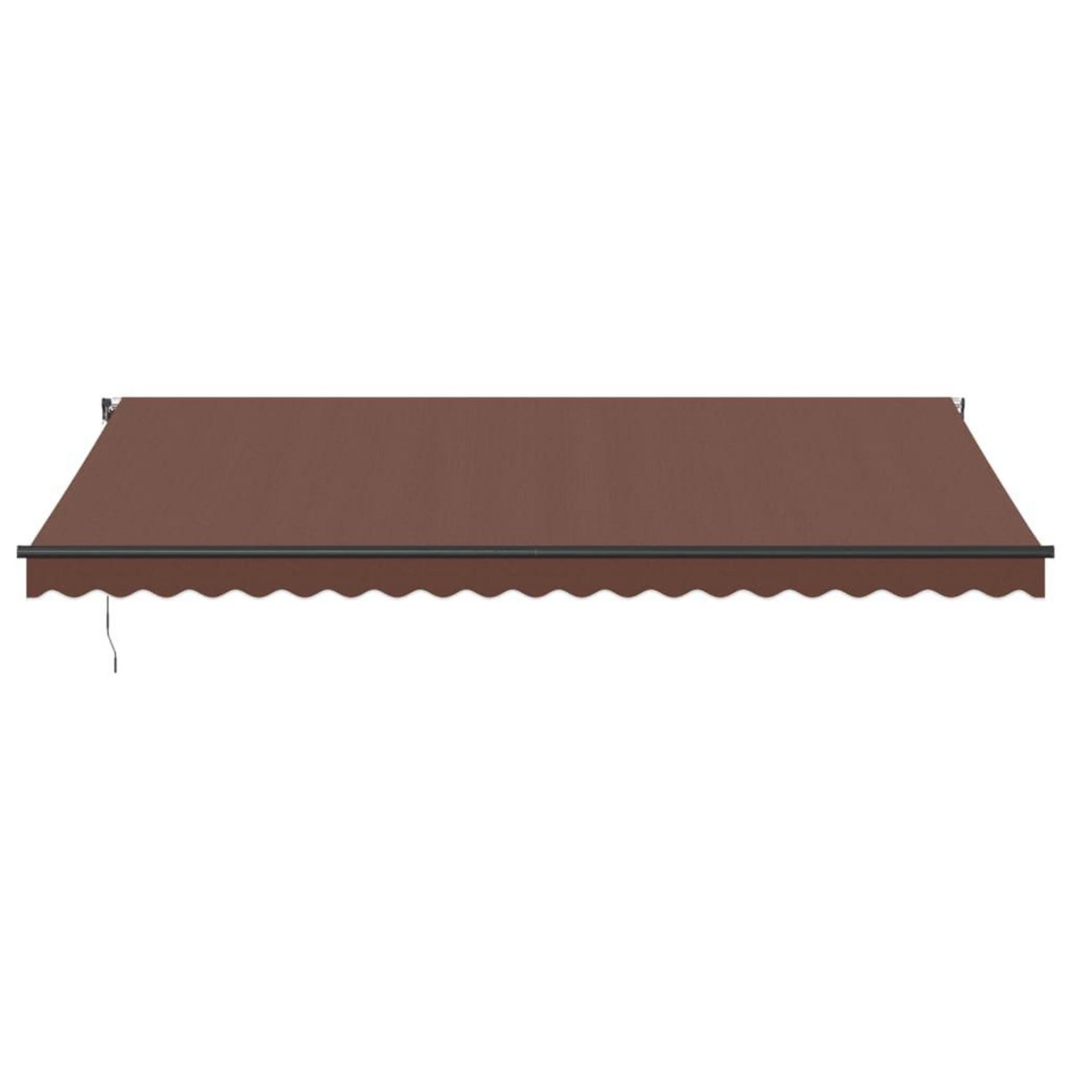 VIDAXL Auvent retractable automatique avec LED marron 500x350 cm
