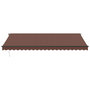 Voir la diapositive 4 : VIDAXL Auvent retractable automatique avec LED marron 500x350 cm