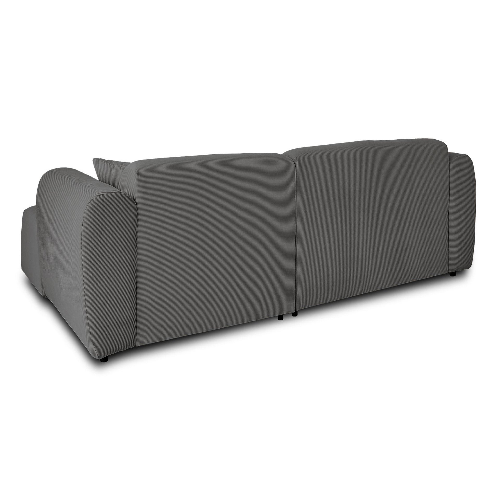 Voir la diapositive 6 : LISA DESIGN Aumance - canapé d'angle droit 4 places - en velours côtelé