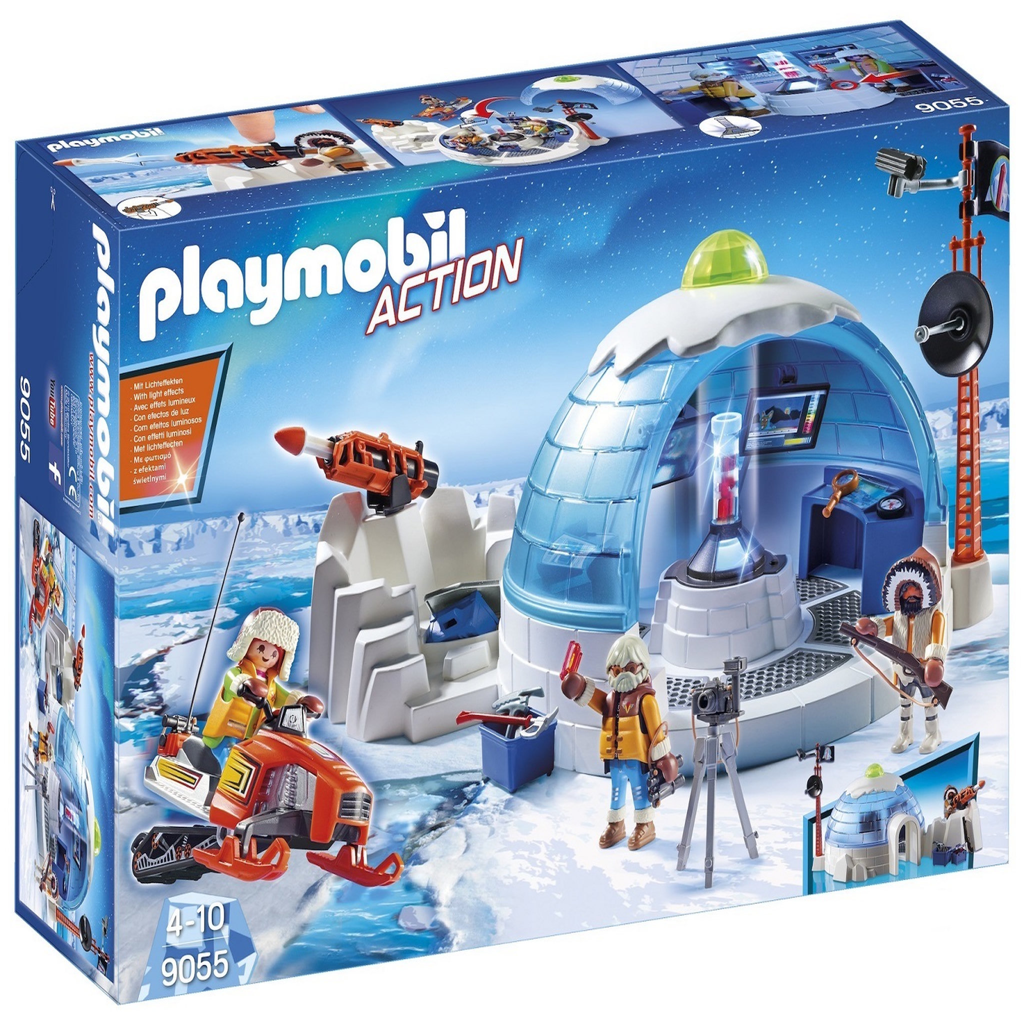 PLAYMOBIL 9055 - Action - Quartier des explorateurs polaires 