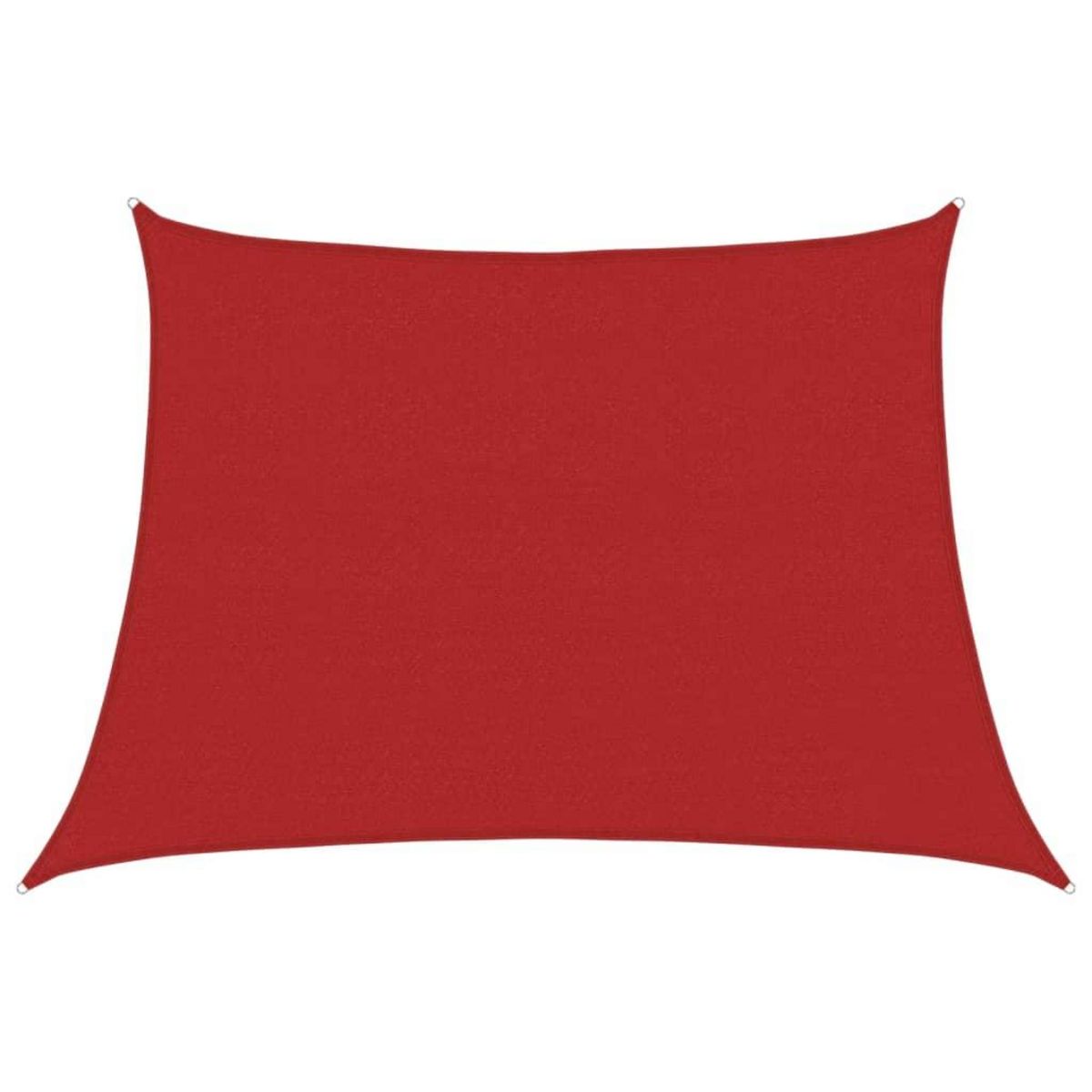 VIDAXL Voile d'ombrage 160 g/m^2 Rouge 4/5x3 m PEHD