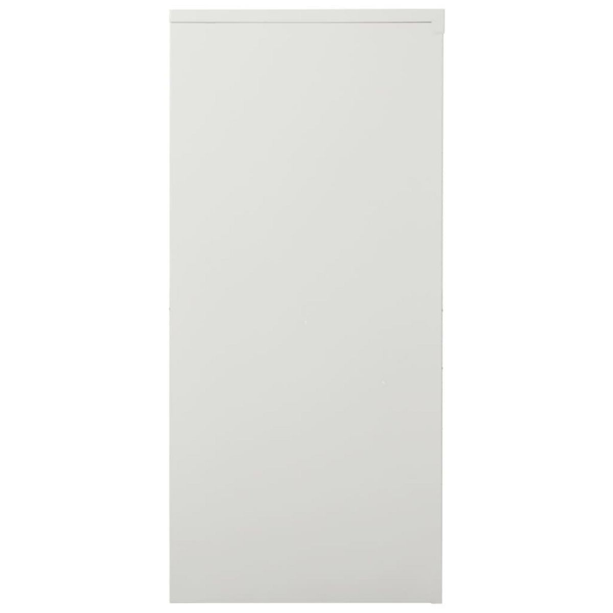 VIDAXL Armoire a portes coulissantes Gris clair 90x40x90 cm Acier