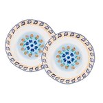 BJORN Plateau de service NAPOLI Ø30cm - 2 pièces - Agrume