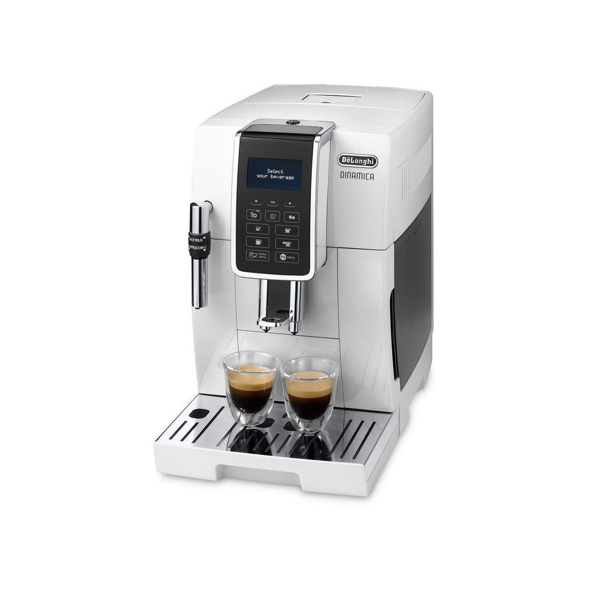 Voir la diapositive 2 : DELONGHI Expresso broyeur dinamica feb3535.w blanc