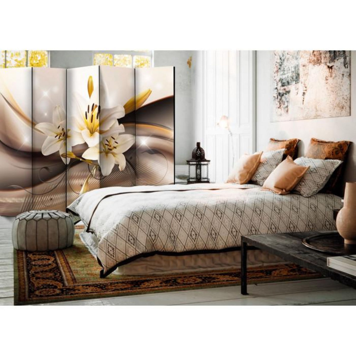 Paris Prix Paravent 5 Volets  The Desert's Garden  172x225cm