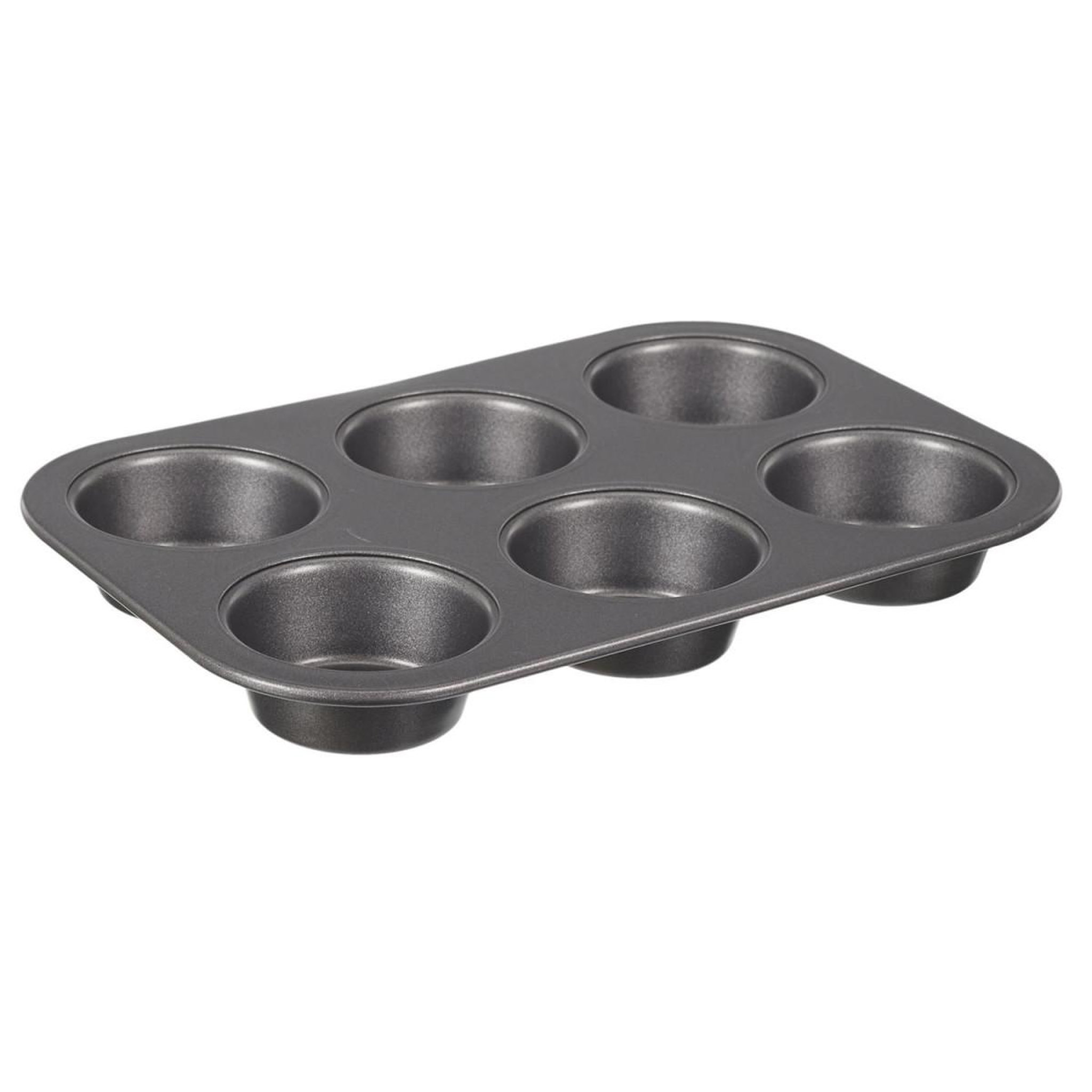Lily Cook Moule 6 muffins  carbon steel  27cm gris