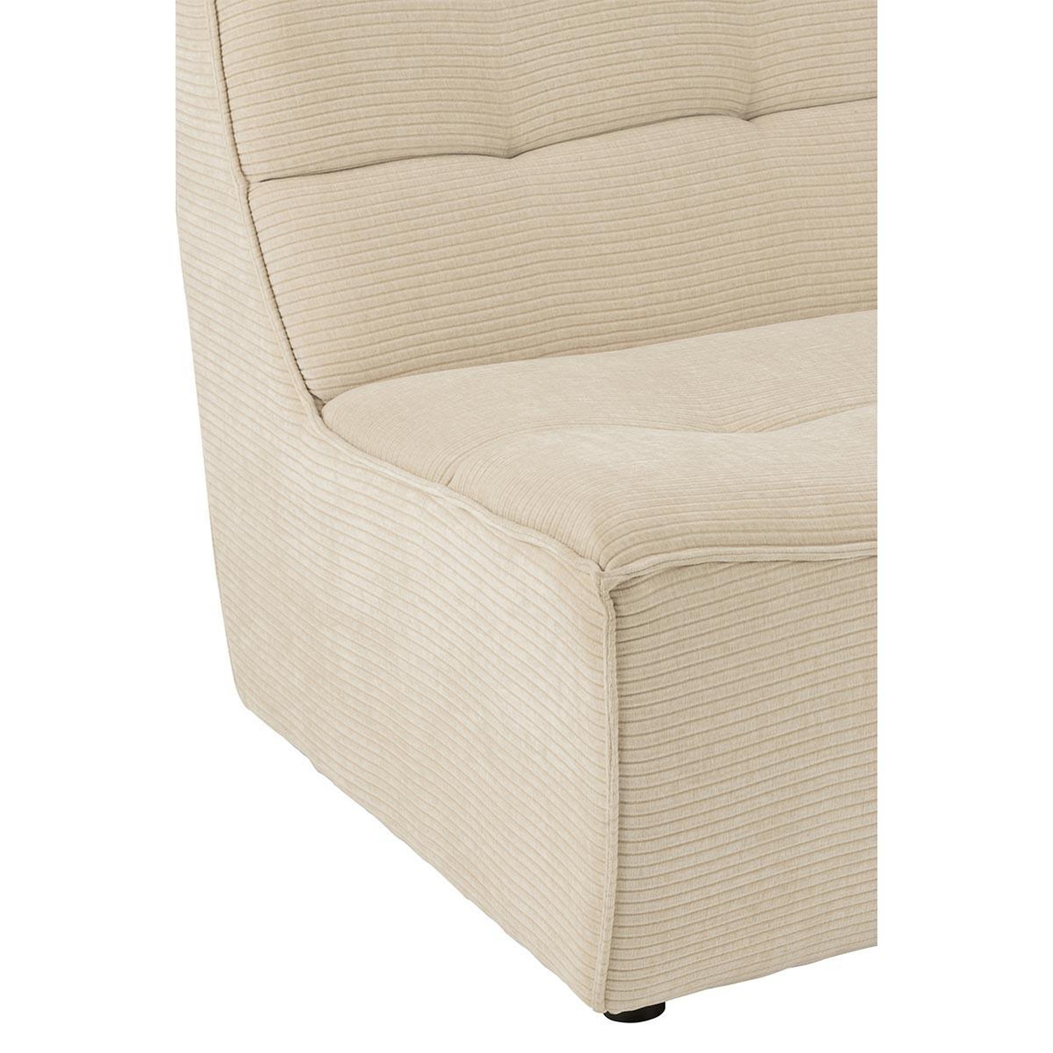 Voir la diapositive 6 : J-LINE Module canapé matelassé  grid  97cm beige