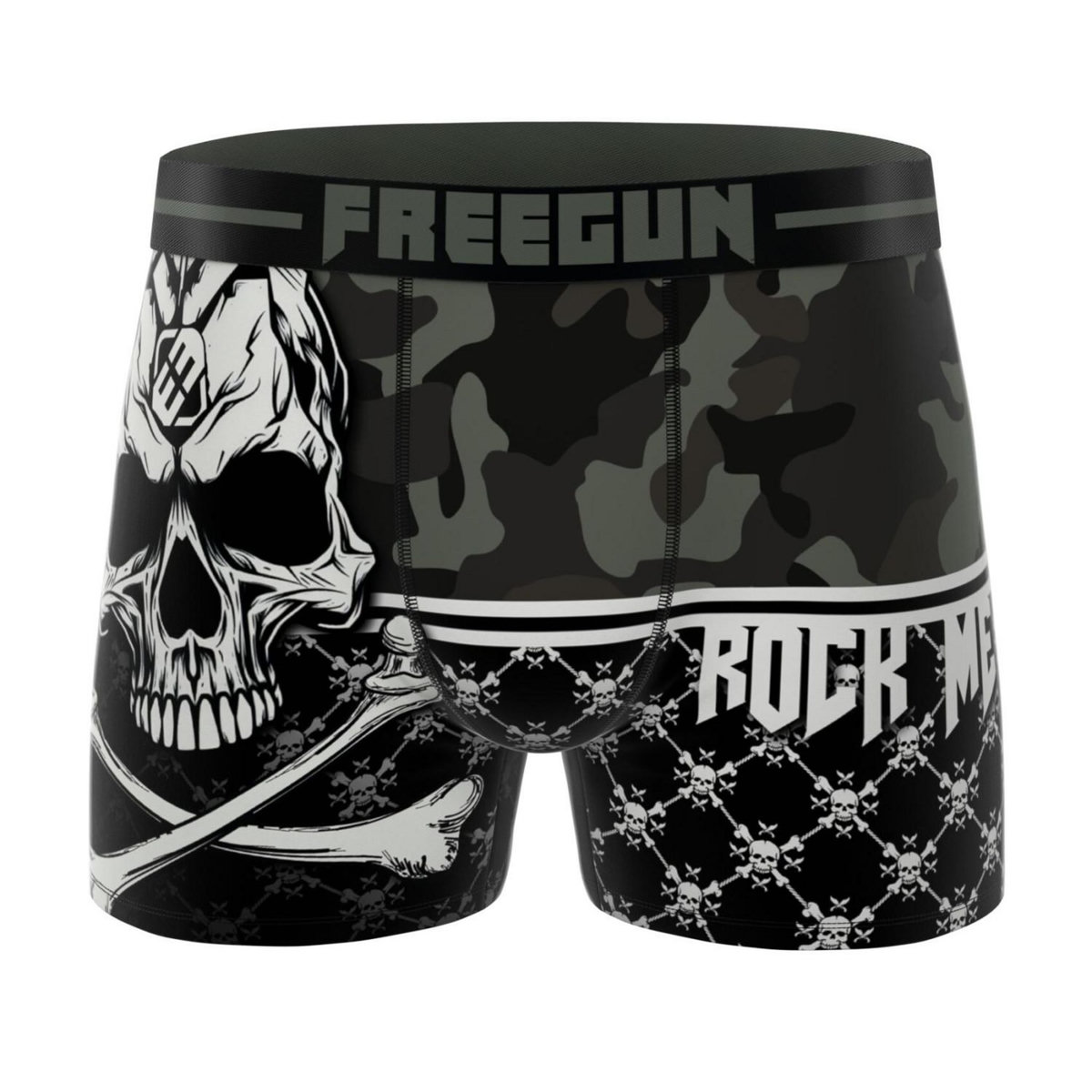 FREEGUN Lot de 4 boxers homme Rock Da Summer