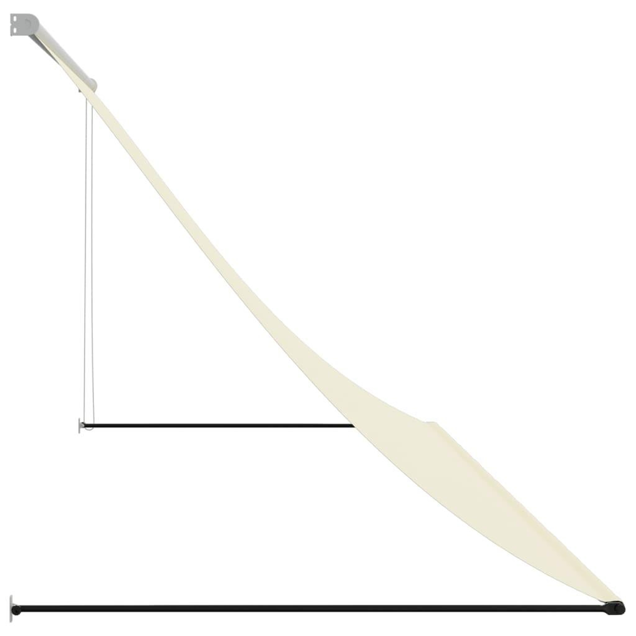 Voir la diapositive 4 : VIDAXL Auvent retractable creme 300x150 m tissu et acier