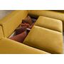 Voir la diapositive 4 : LISA DESIGN Livy - canapé panoramique convertible - avec coffre - en velours côtelé - 7 places - droit