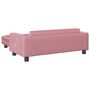 Voir la diapositive 5 : VIDAXL Lit pour chien avec extension rose 100x50x30 cm velours