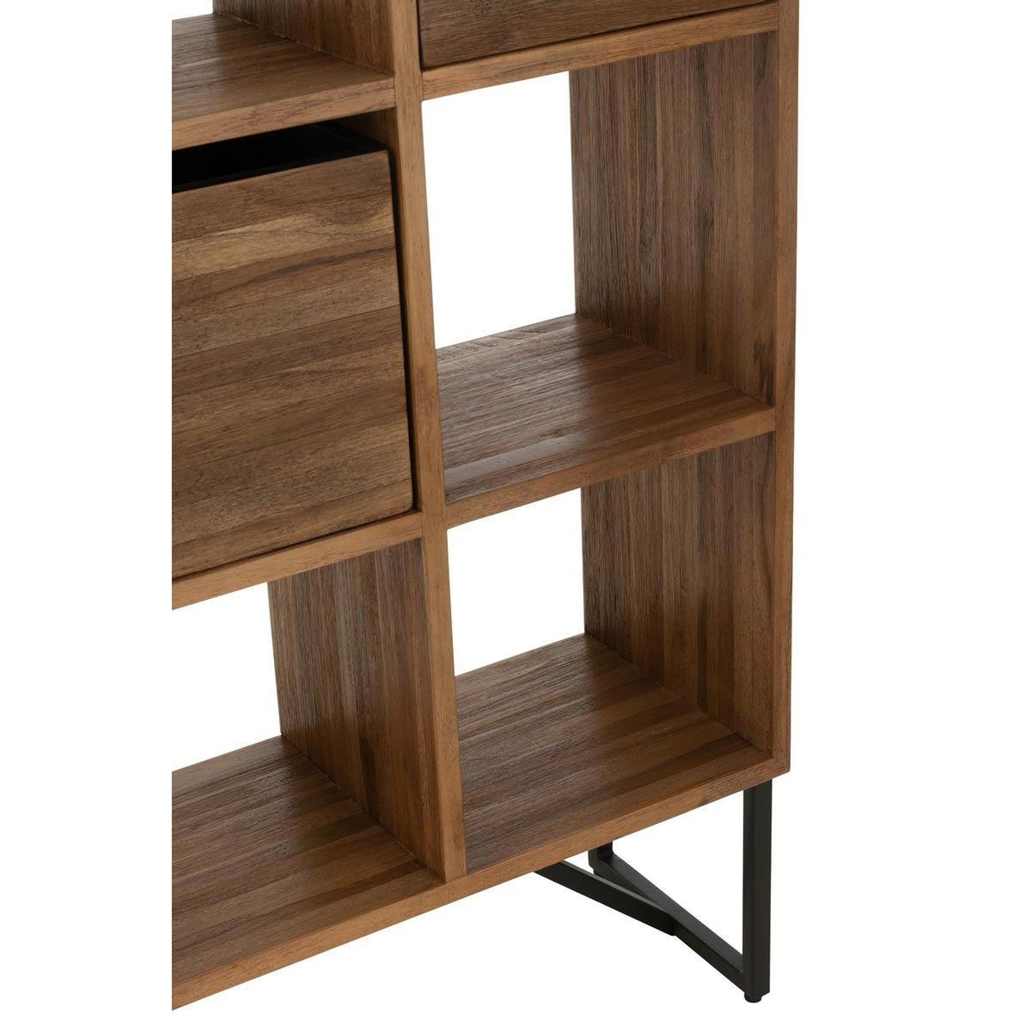 Voir la diapositive 6 : Paris Prix Étagère avec tiroirs en bois  teck  158cm naturel