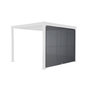 Voir la diapositive 1 : SWEEEK Auvent 3m aluminium et textilène pour pergola bioclimatique anthracite Palace