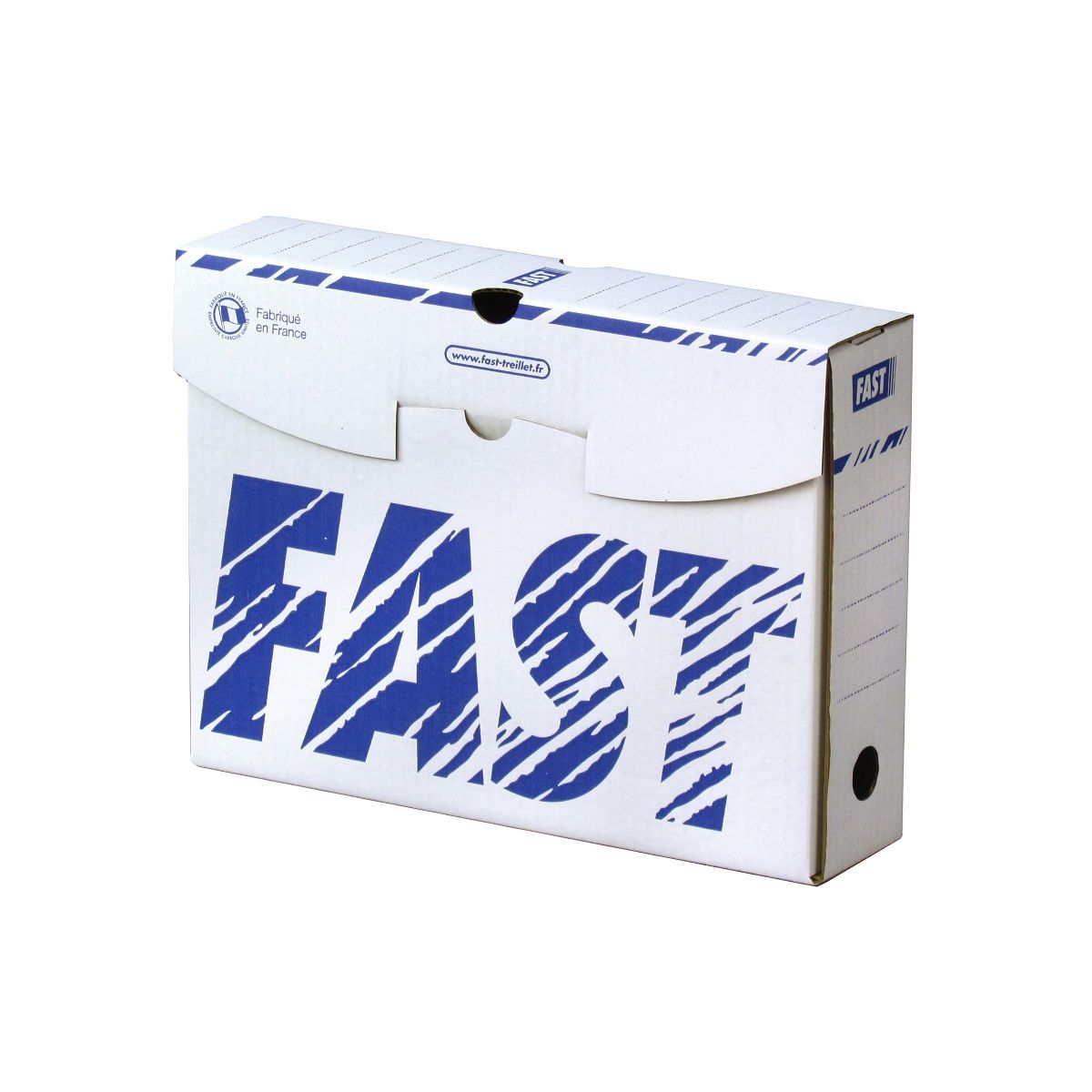 Boite archive 25x33cm dos 80mm - Bleue