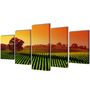 Voir la diapositive 1 : VIDAXL Set de toiles murales imprimees Champs 200 x 100 cm