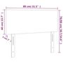 Voir la diapositive 6 : VIDAXL Tete de lit Marron Fonce 80x5x78/88 cm Tissu