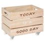Voir la diapositive 3 : Paris Prix Lot de 2 Cagettes Enfant  Print  39cm Blanc