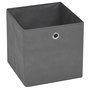 Voir la diapositive 5 : VIDAXL Boîte de rangement 4 pcs Tissu non-tisse 32x32x32 cm Gris