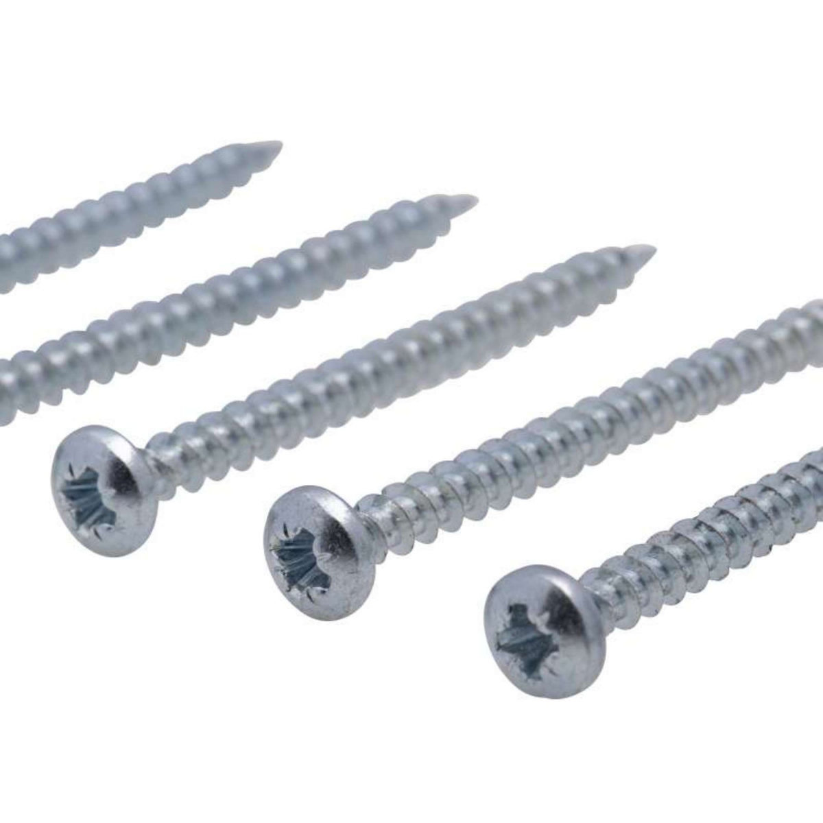  Vis agglo tête ronde PZ zinguée cruciforme Vissal 5x60 mm  lot de 5 vis