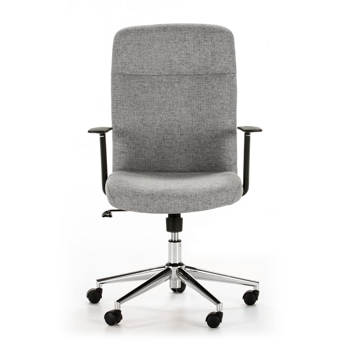 VS VENTA-STOCK Fauteuil de Bureau relevable et reclinable Sam, Tissu Gris Clair