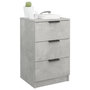 Voir la diapositive 4 : VIDAXL Tables de chevet 2 pcs Gris beton 40x36x65 cm