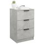 Voir la diapositive 4 : VIDAXL Tables de chevet 2 pcs Gris beton 40x36x65 cm