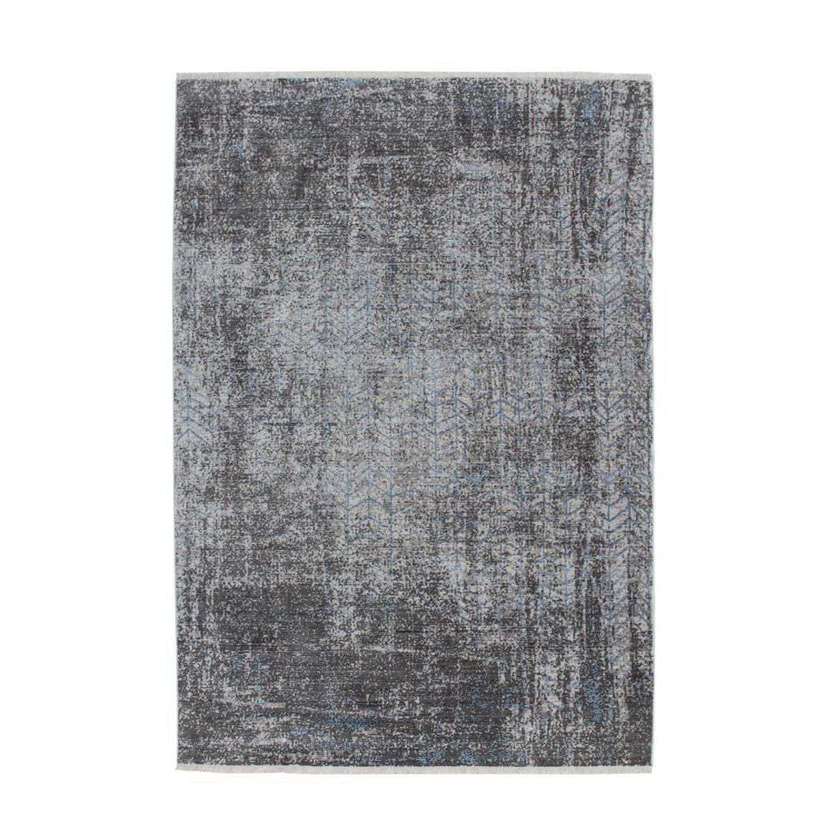Paris Prix Tapis Imprimé Tissé à la Main  Antigua  Gris & Bleu