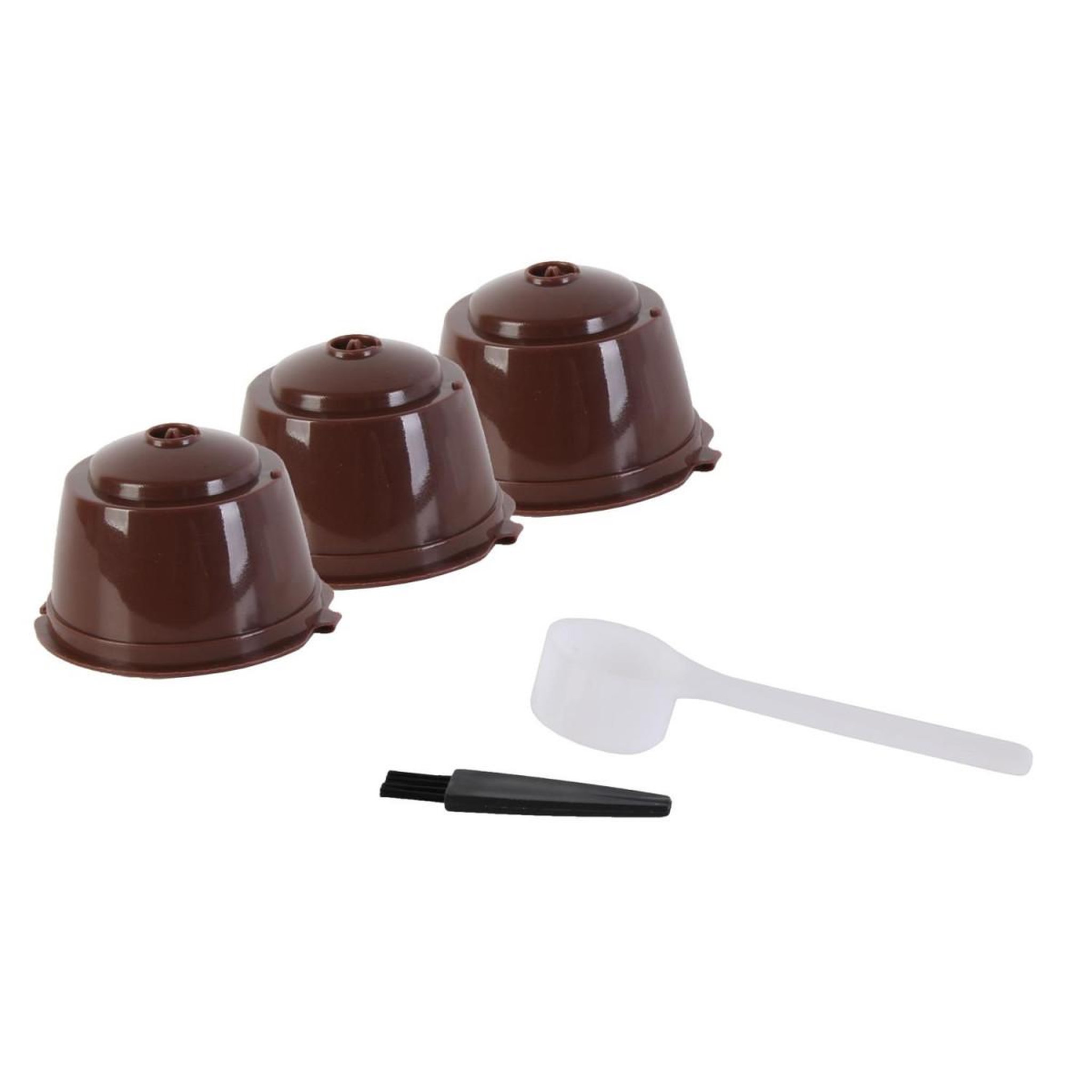 Voir la diapositive 3 : COOK CONCEPT Lot de 3 Capsules à Café  Ecolo  5cm Noir