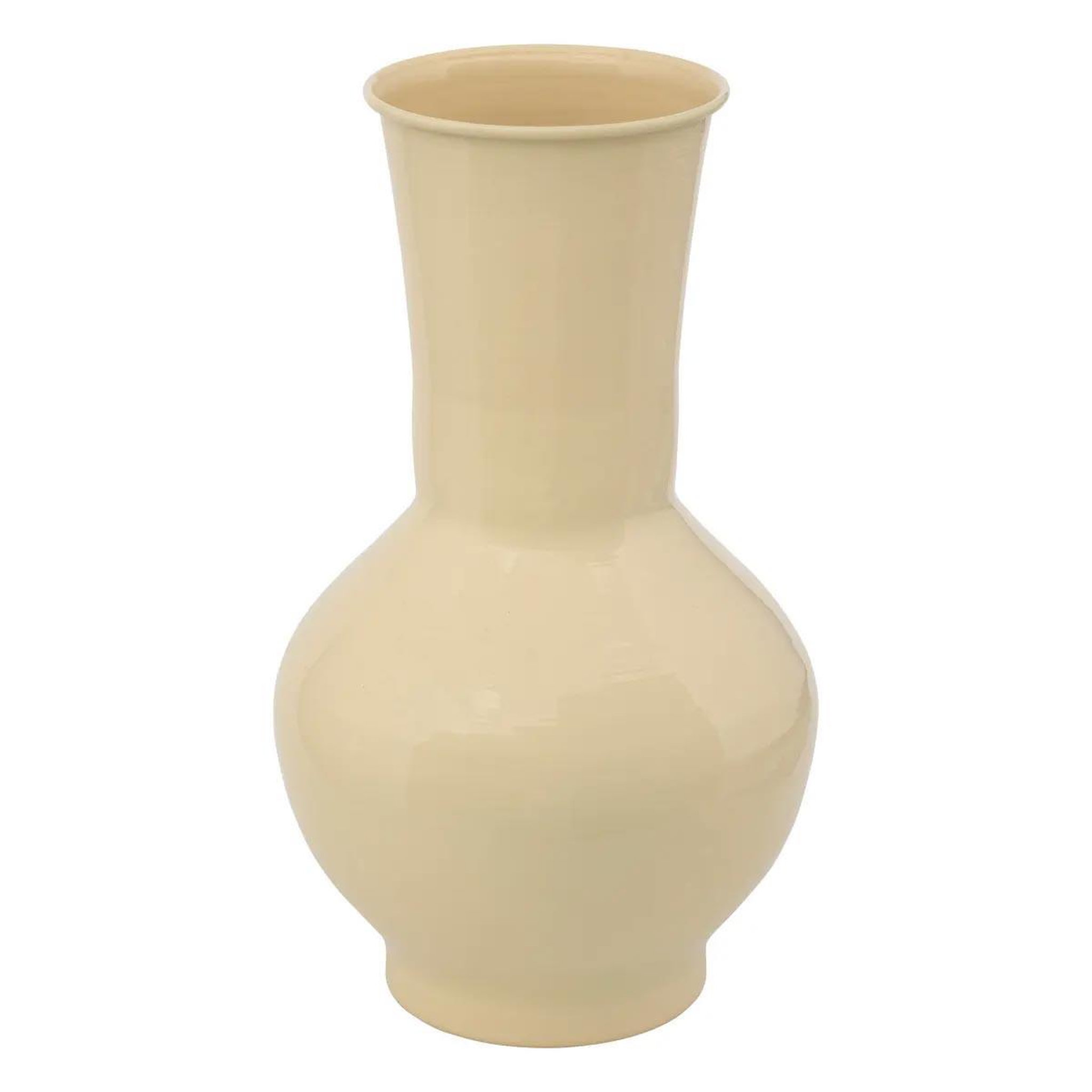 ATMOSPHERA Vase déco en métal  kian  20cm jaune