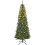 Voir la diapositive 1 : HOMCOM Sapin de Noël artificiel LED x 350 blanc chaud ou multicolore 9 modes H.210 cm 1273 branches support vert