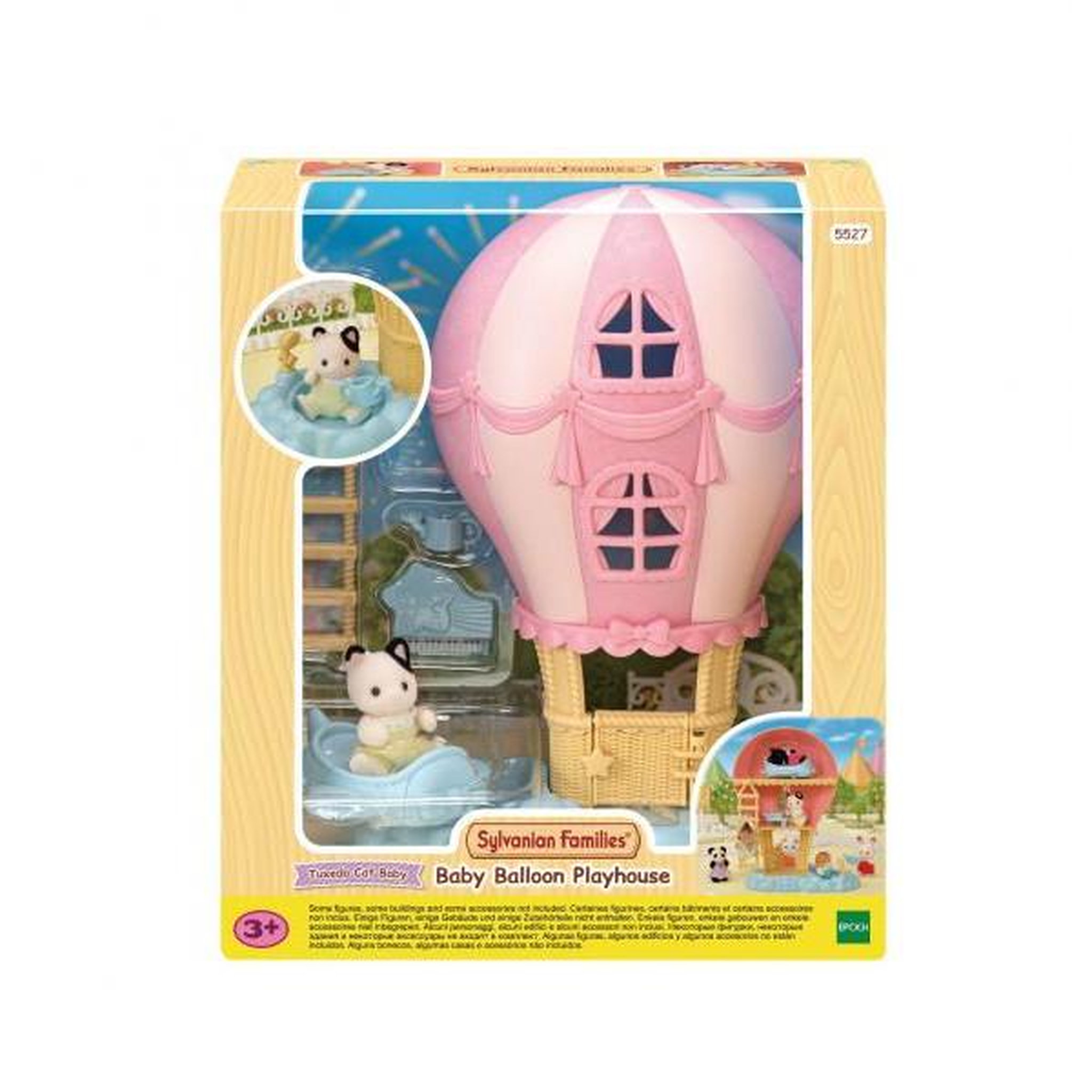 Sylvanian Families Mini-univers - SYLVANIAN FAMILIES - La montgolfiere des bébés - Rose - Pour enfants de 3 ans et plus