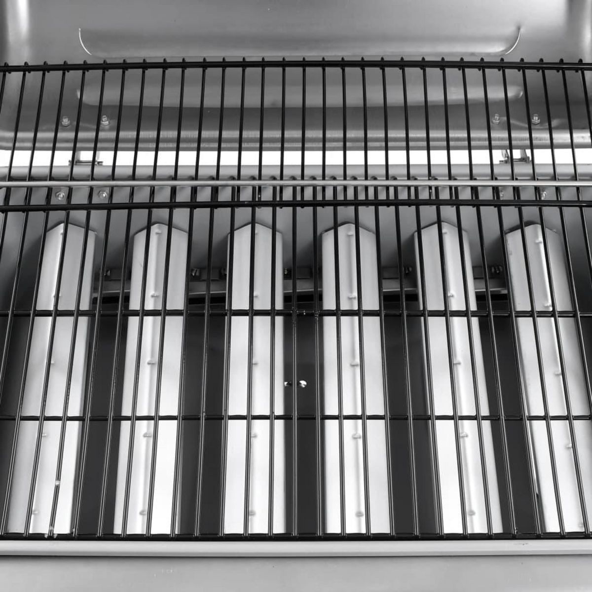 VIDAXL Barbecue gril a gaz avec 6 bruleurs Argente