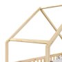 IDIMEX Lit cabane CORA lit enfant simple montessori asymétrique en bois 90 x 190 cm en pin massif à la finition naturelle
