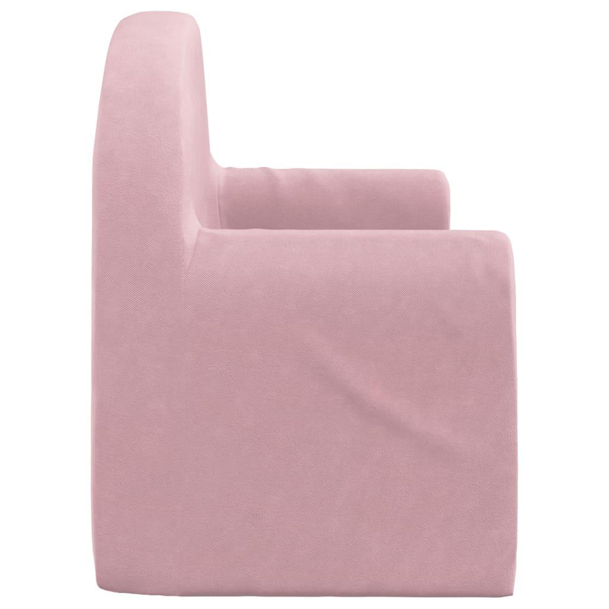 Voir la diapositive 5 : VIDAXL Canape-lit pour enfants 2 places rose peluche douce