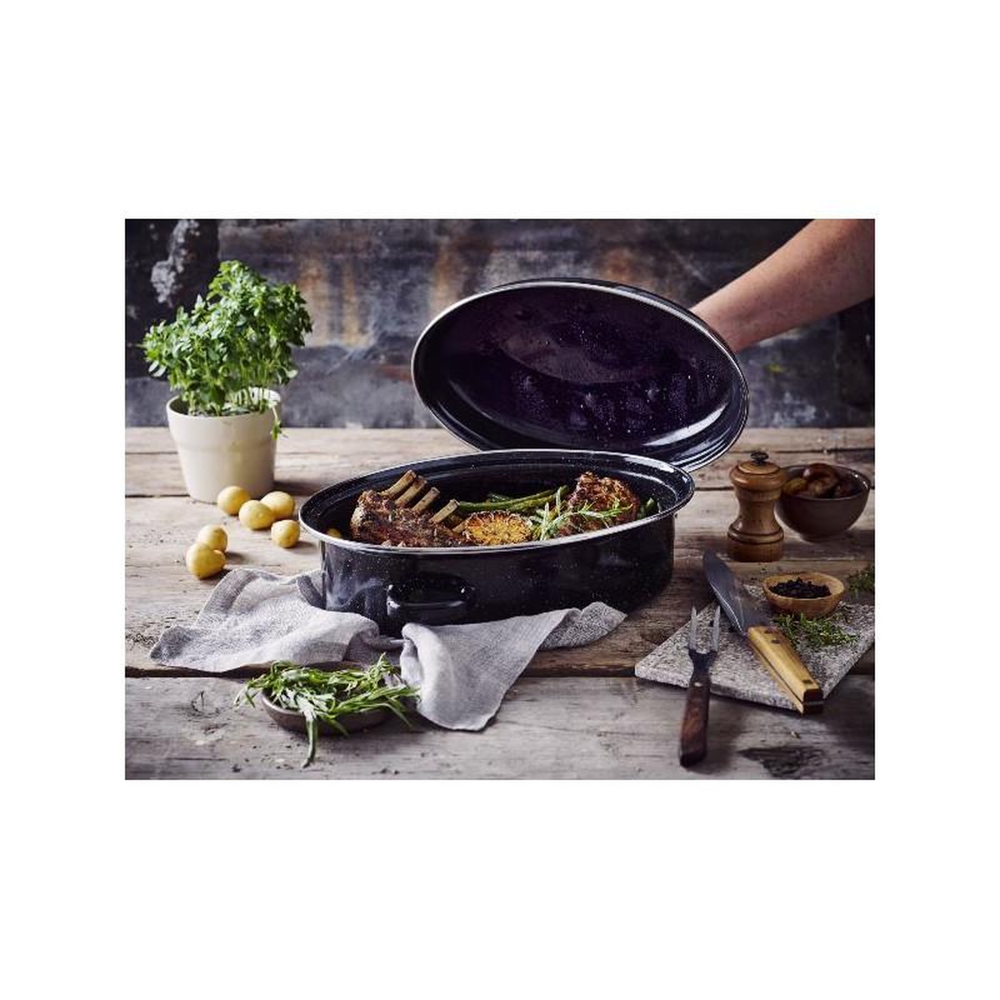 Voir la diapositive 4 : Beka ROASTY'COOK DAUBIERE 32CM EMAIL BEKA - 15230324