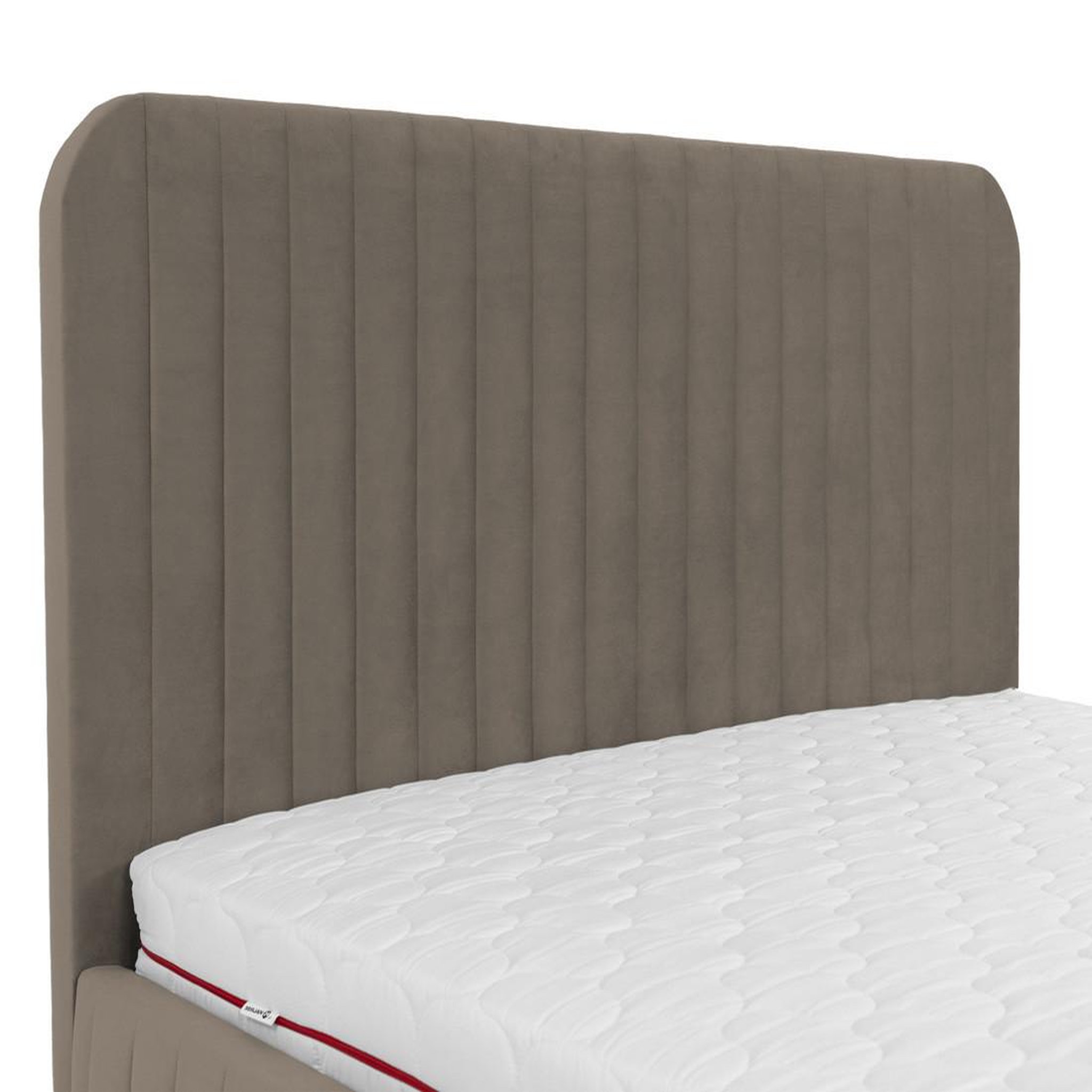 Voir la diapositive 3 : BEST MOBILIER Stuart - lit coffre - 180x200 cm - sommier inclus - en velours