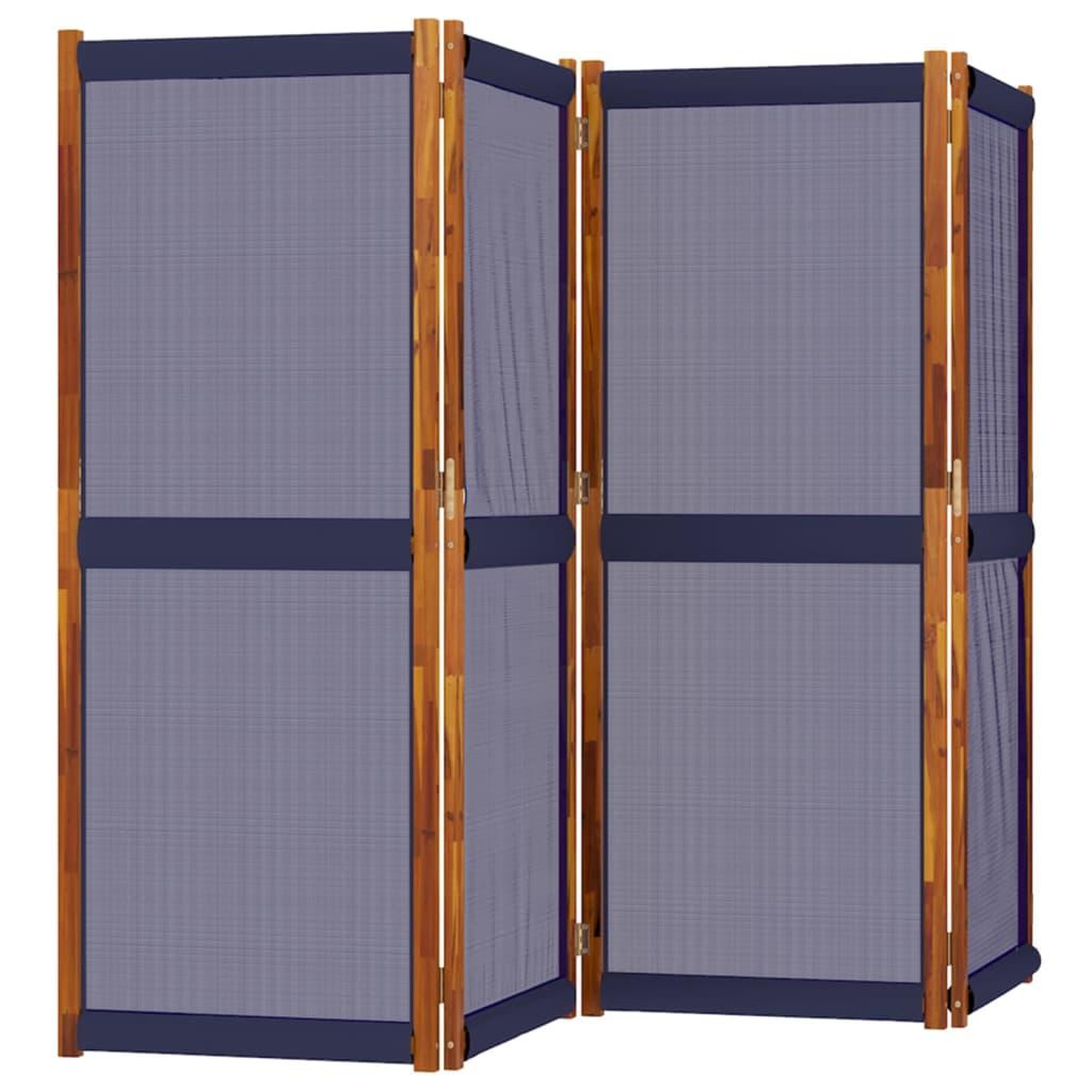 Voir la diapositive 3 : VIDAXL Cloison de separation 4 panneaux bleu fonce 280x180 cm